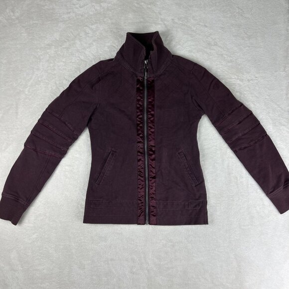 Lululemon Mogul Women's Track Jacket Purple Full Zip Womens Size Small* - Picture 1 of 11
